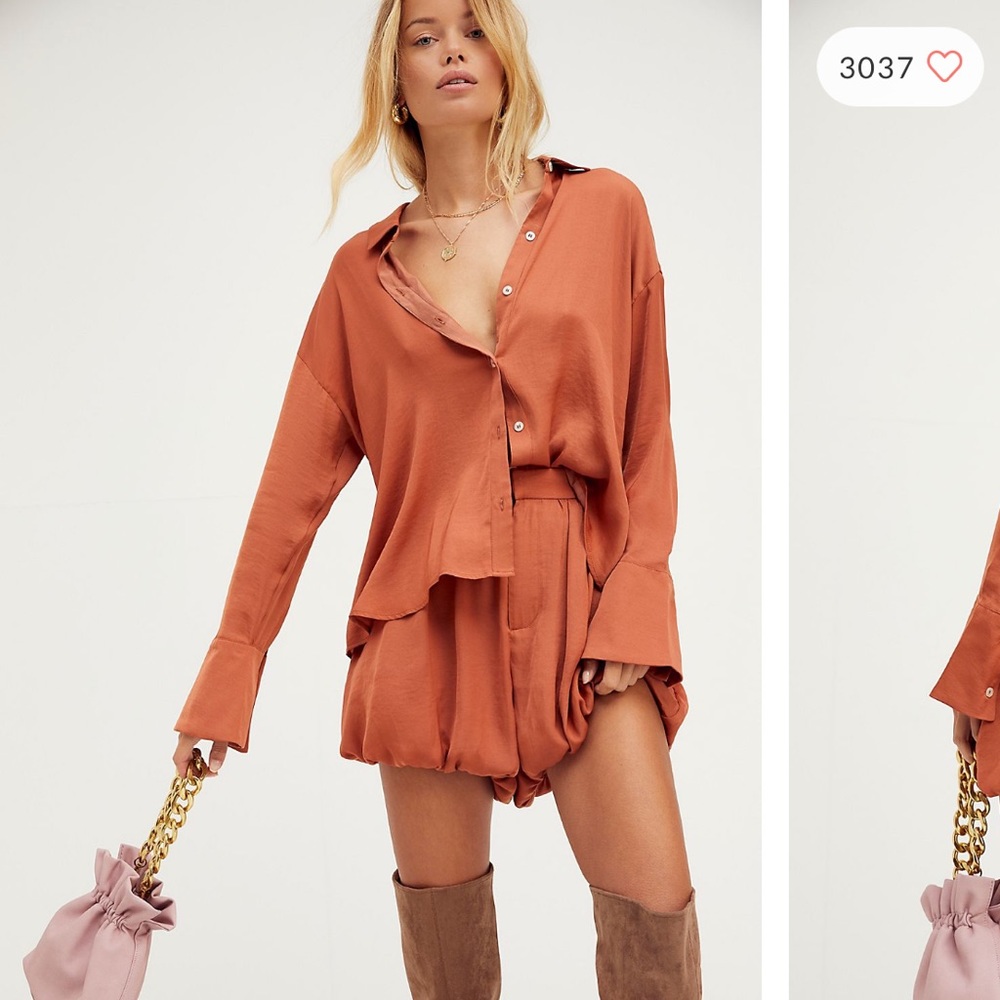 Free People Celia set shorts